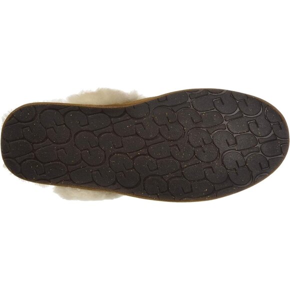 🆕Women's Chestnut Imported Sheepskin Dyed Sheep Fur Suede upper Slipper - Picture 9 of 12